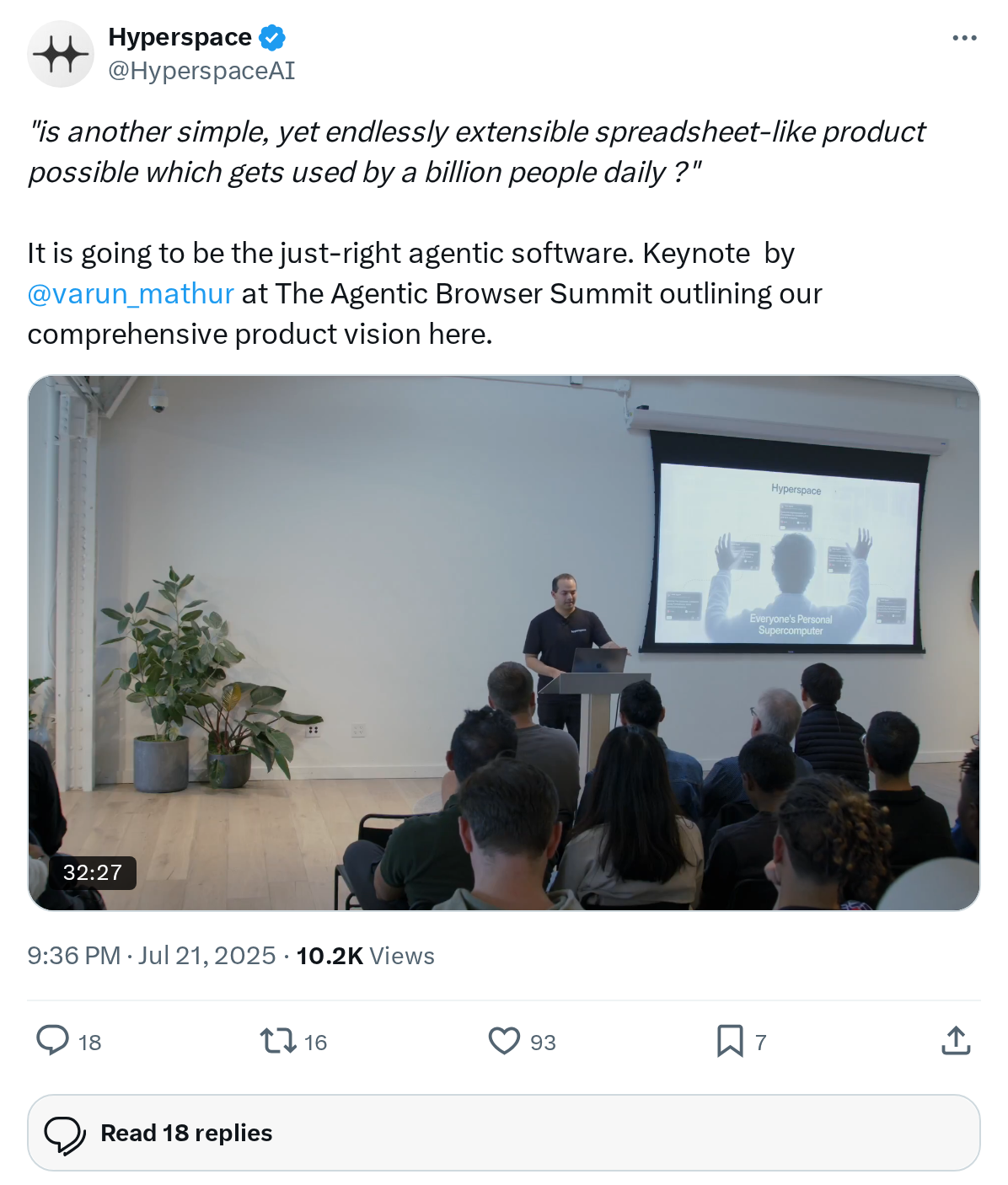 "is another simple, yet endlessly extensible spreadsheet-like product possible which gets used by a billion people daily ?" 

It is going to