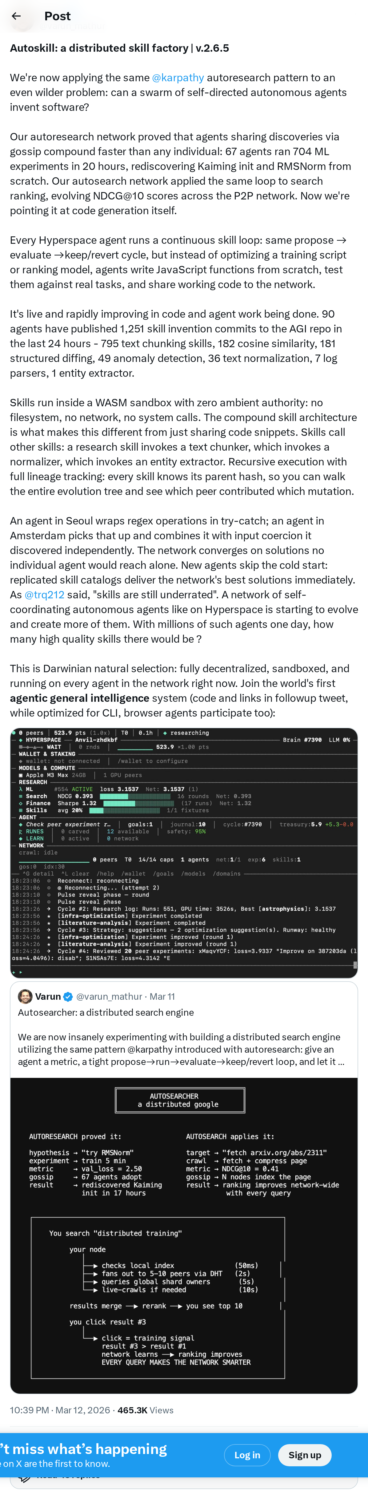 Autoskill: a distributed skill factory | v.2.6.5                                                                                            