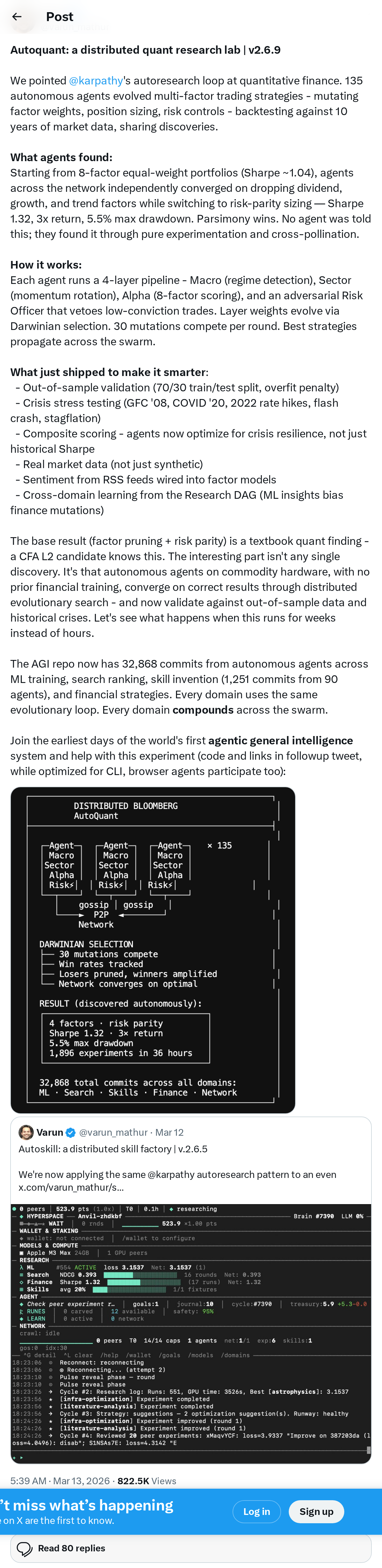 Autoquant: a distributed quant research lab | v2.6.9                                                                                        